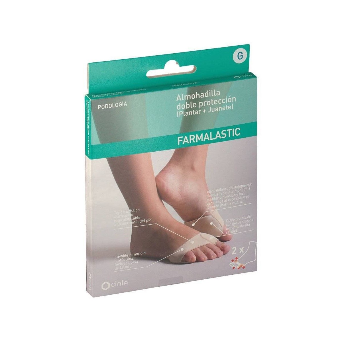 farmalastic almohadilla doble proteccion
