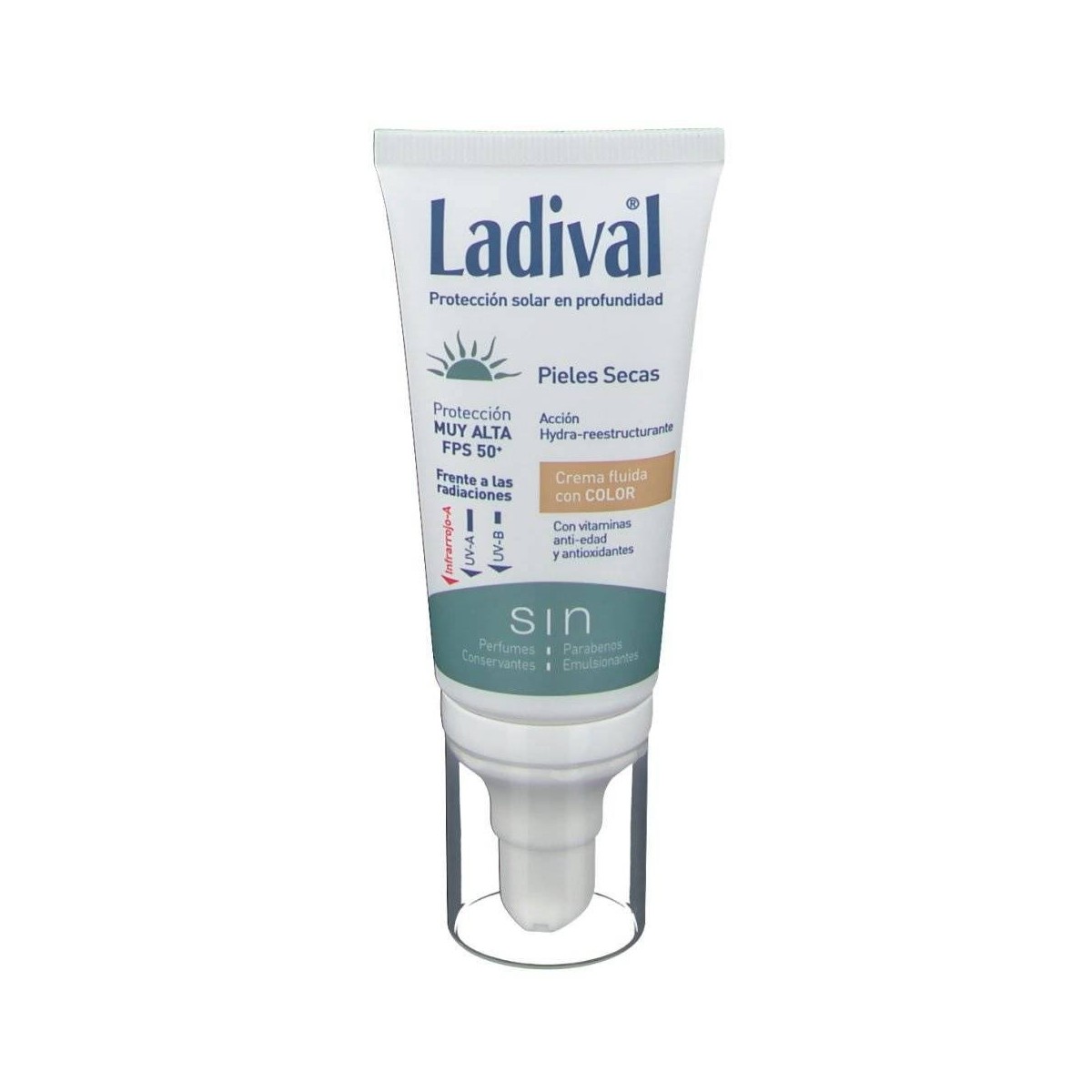 ladival pieles secas crema fluida con color 50 ml